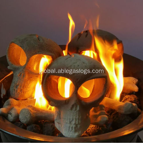  ABLE Artificial Gas Log Inserts for Ceramic Skulls Manufactory